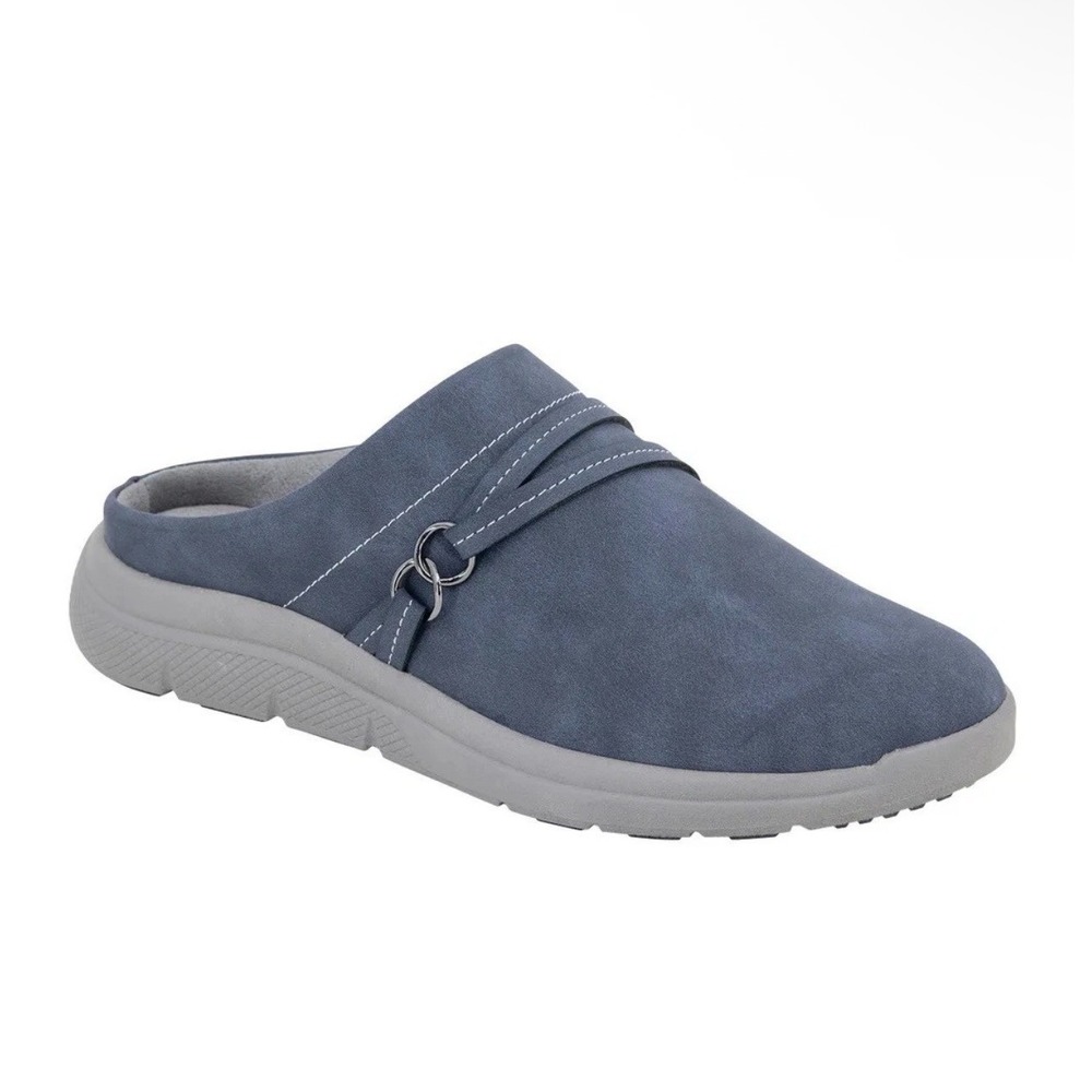 NEW JSport Slip On Gina Blue Mule Shoes Womens Size 10 Clogs Comfort